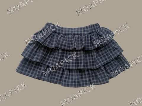 어텀체크캉캉치마바지