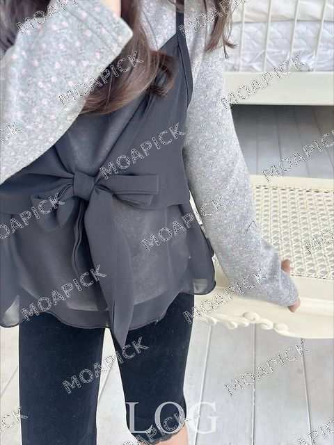 살랑리본뷔스티에